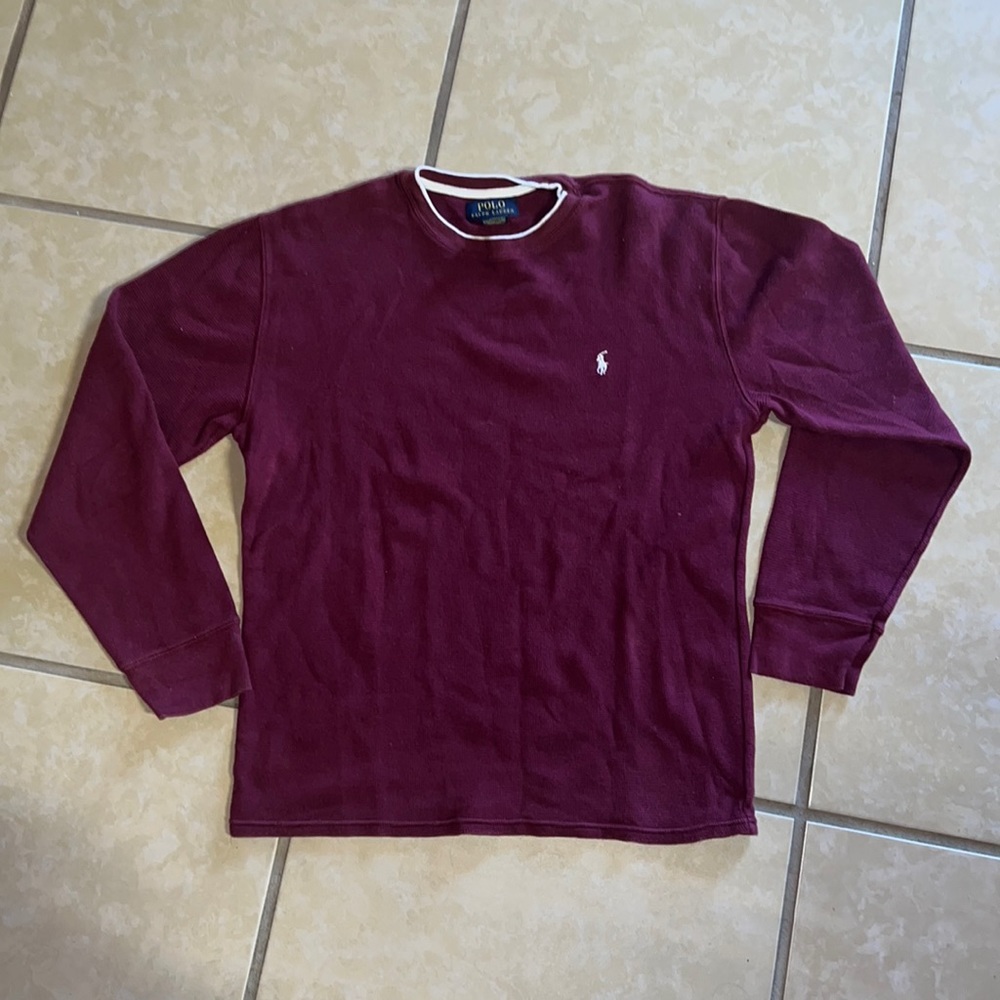 Men’s Polo maroon sweatshirt